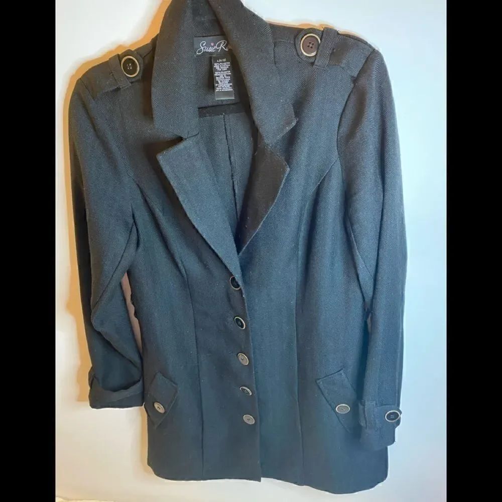💐Susie Rose Suit  long Blazer workwear L(11/13)